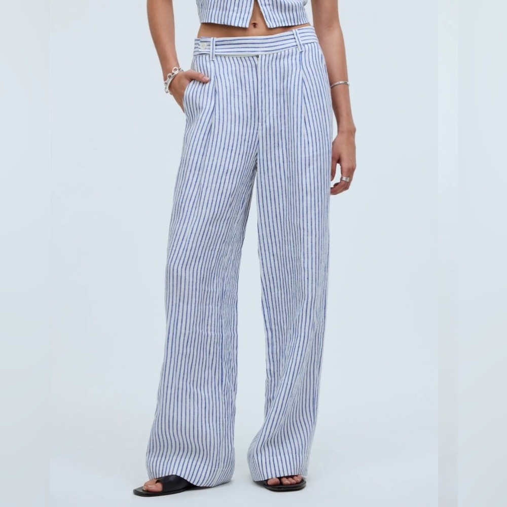 Madewell The Harlow Wide-leg Pant in 100% Linen